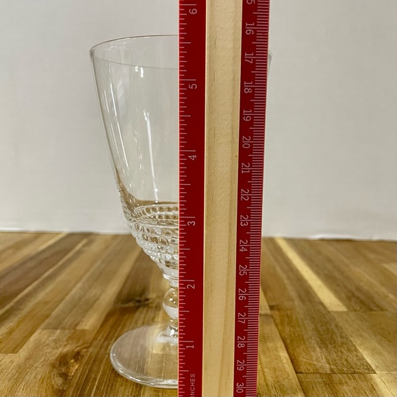 Duncan & Miller Teardrop Clear Stem Low Water Goblet Vintage Set of 4 - Picture 7 of 10